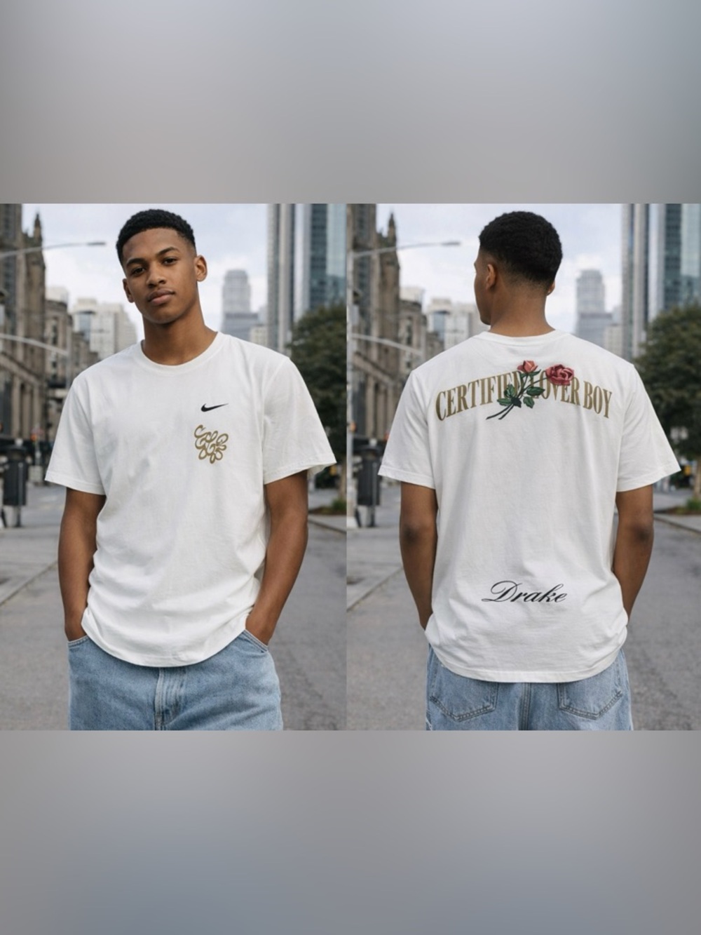 Nike Drake Certified Lover Boy Tee XL Cream Graphic Streetwear Shirt READ